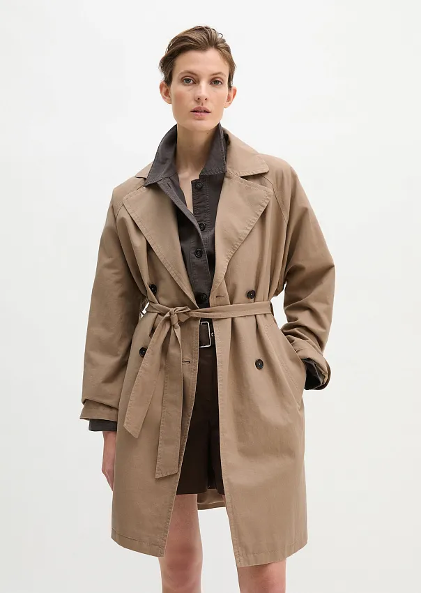 Тренч из смесового хлопка