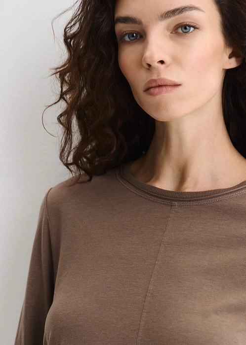 Лонгслив из смеси лиоцелла TENCEL™ и хлопка