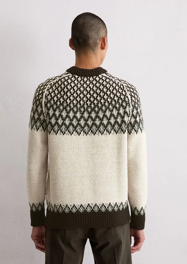 Свитер из смесовой шерсти с норвежским узором Marc o'Polo - фото 2