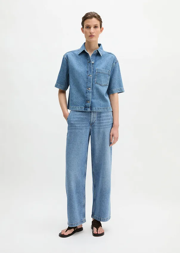Рубашка из денима