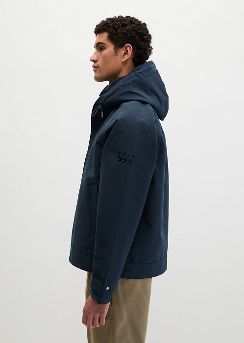 Куртка с капюшоном из хлопкового канваса