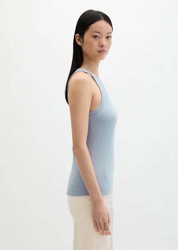 Топ в рубчик из модала