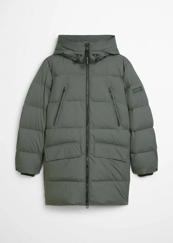 Стеганый пуховик с фиксированным капюшоном Marc o'Polo - фото 6
