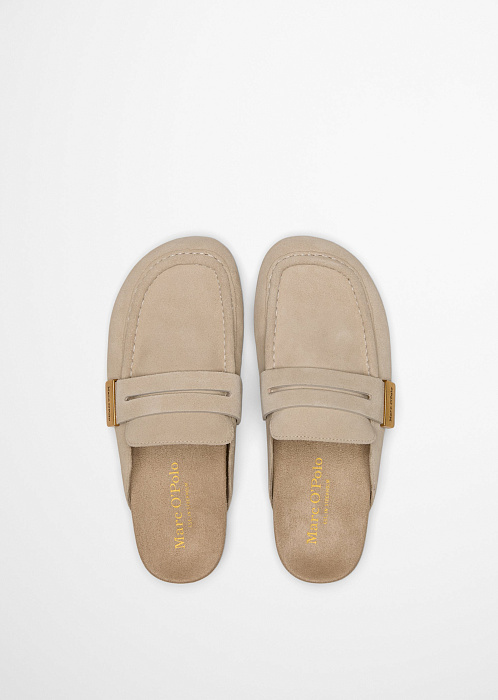 Сабо из натуральной замши