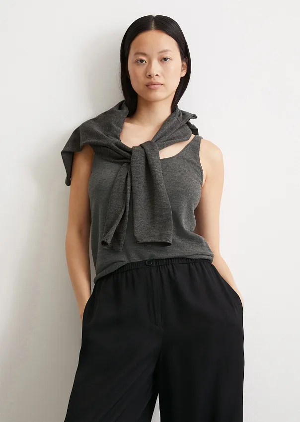 Трикотажный топ из мериносовой шерсти