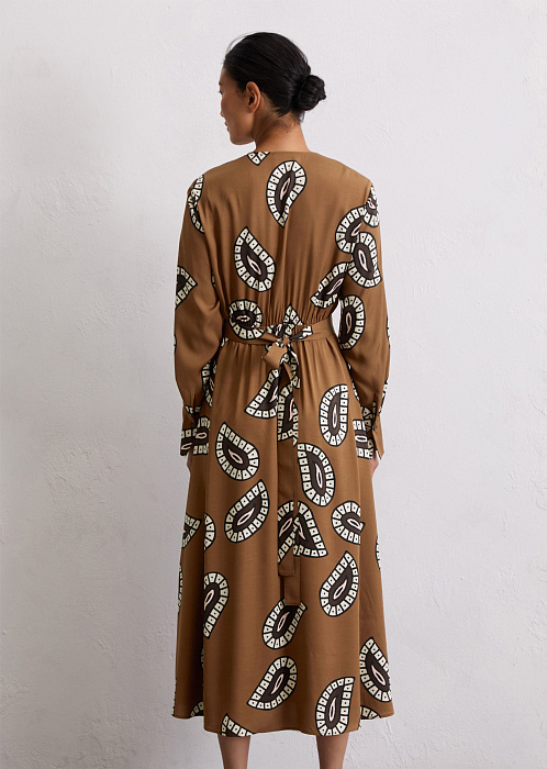 Платье-миди из чистой вискозы