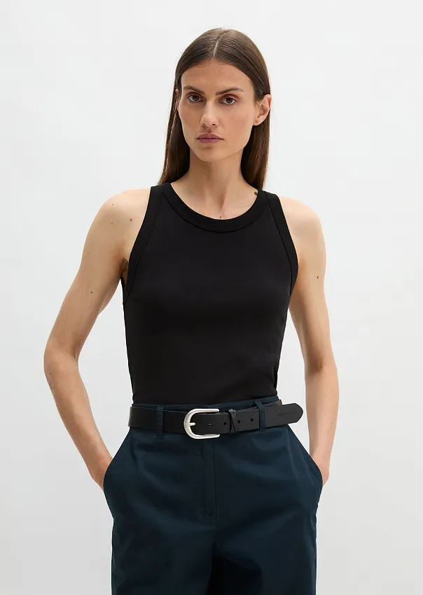 Топ в рубчик из органического хлопка