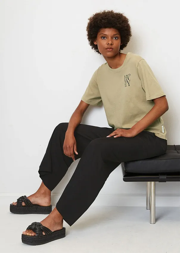 Футболка из однослойного джерси с принтом