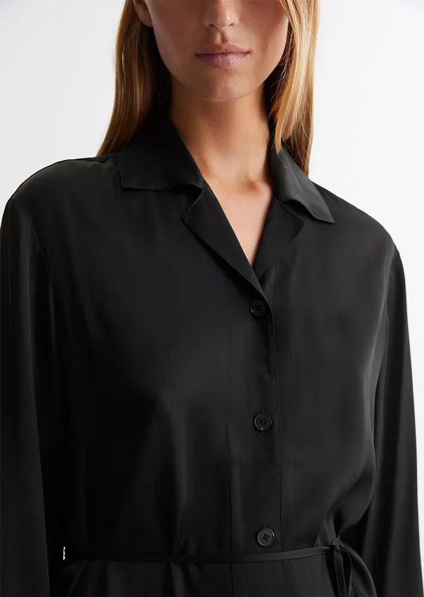 Платье-рубашка из вискозы