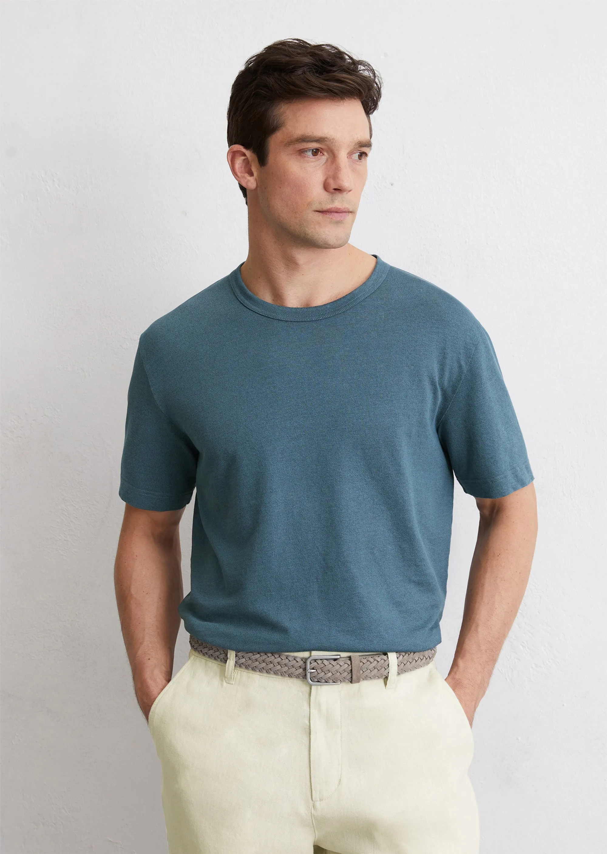 Футболка изо льна и органического хлопка Marc o'Polo - фото 1