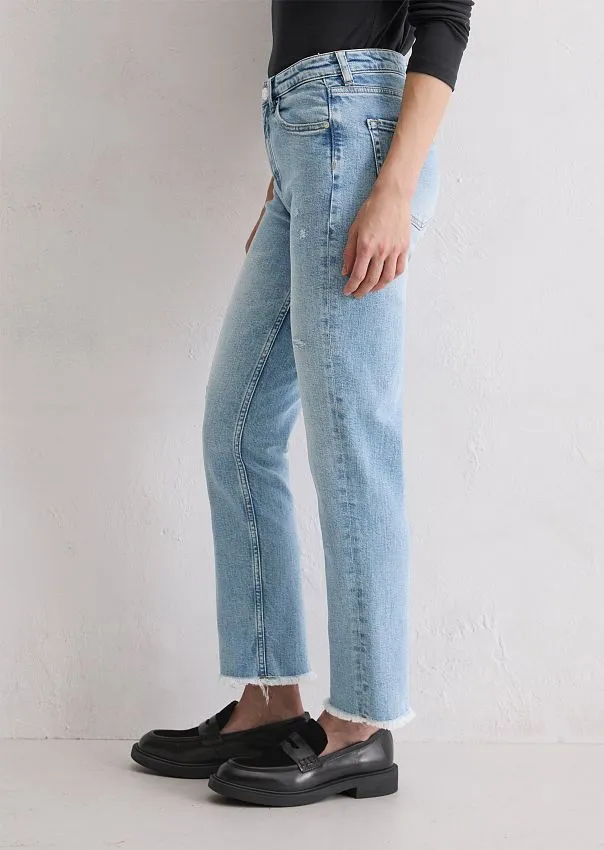 Джинсы прямые Linde из эластичного хлопка
 Marc o'Polo - фото 5