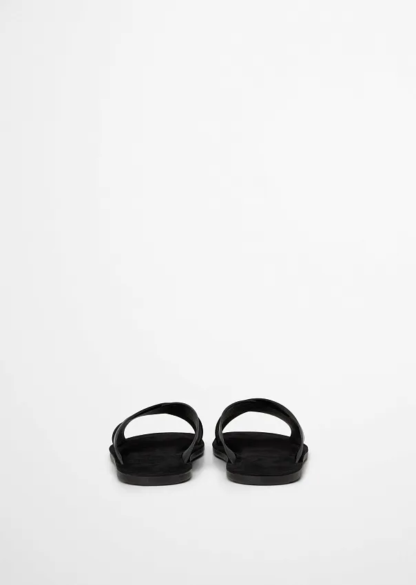 Шлепанцы из натуральной кожи