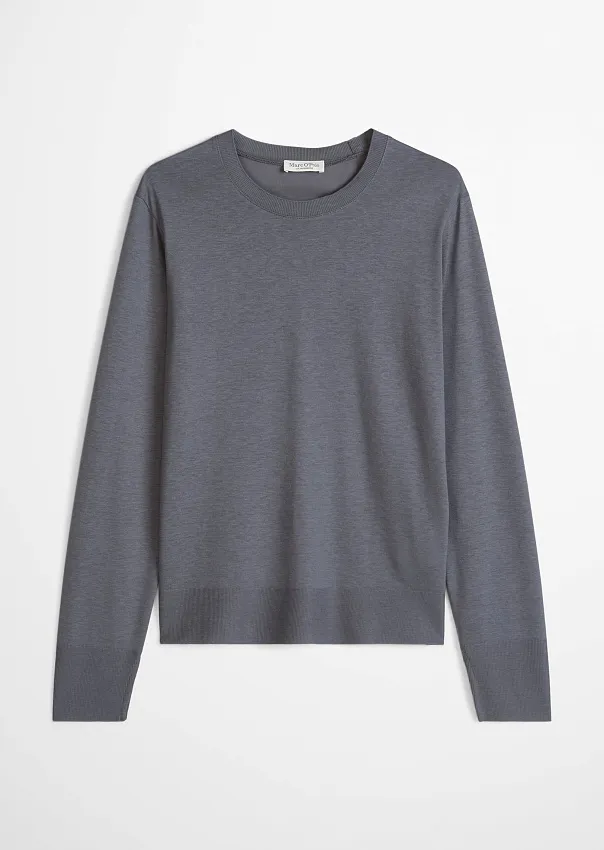 Лонгслив из смеси лиоцелла и хлопка