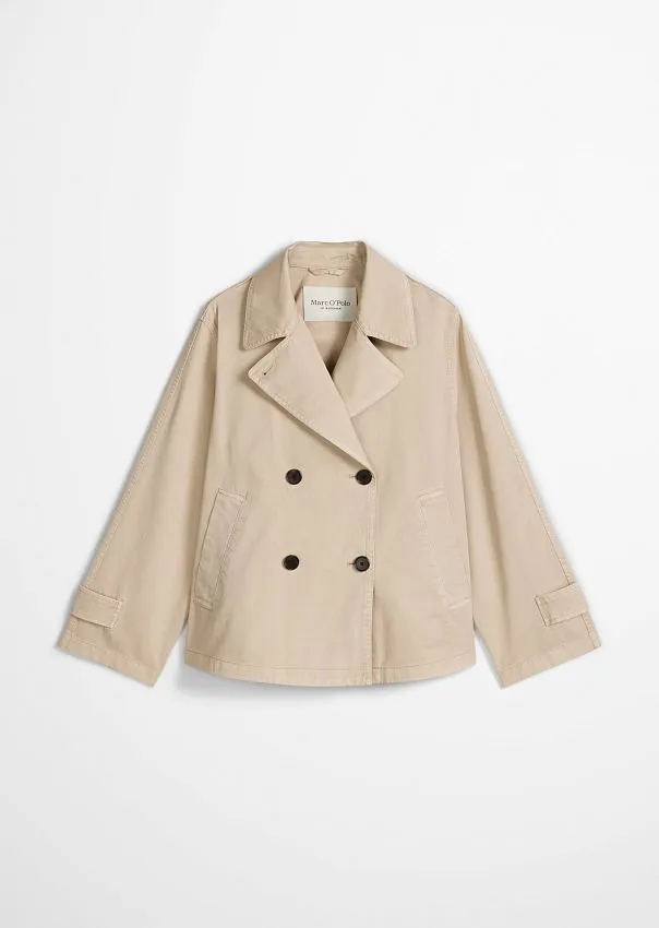 Тренч укороченный из хлопкового твила Marc o'Polo - фото 6