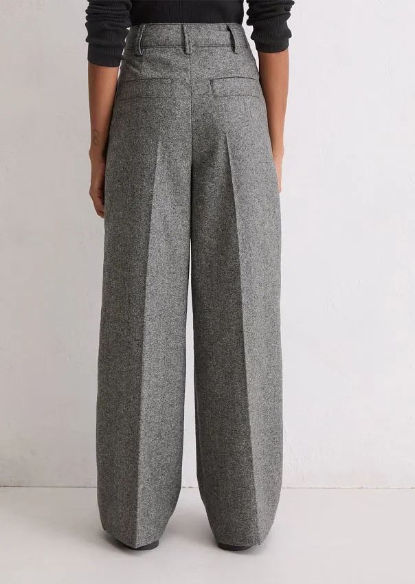 Брюки широкие из смесовой шерсти Marc o'Polo - фото 2