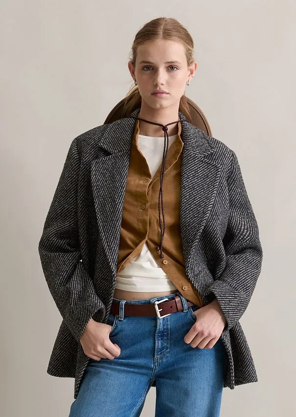 Твидовое пальто из смесовой шерсти Marc o'Polo - фото 3