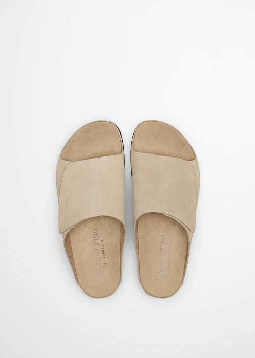 Сабо из натуральной замши
