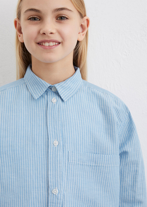 Рубашка изо льна и органического хлопка