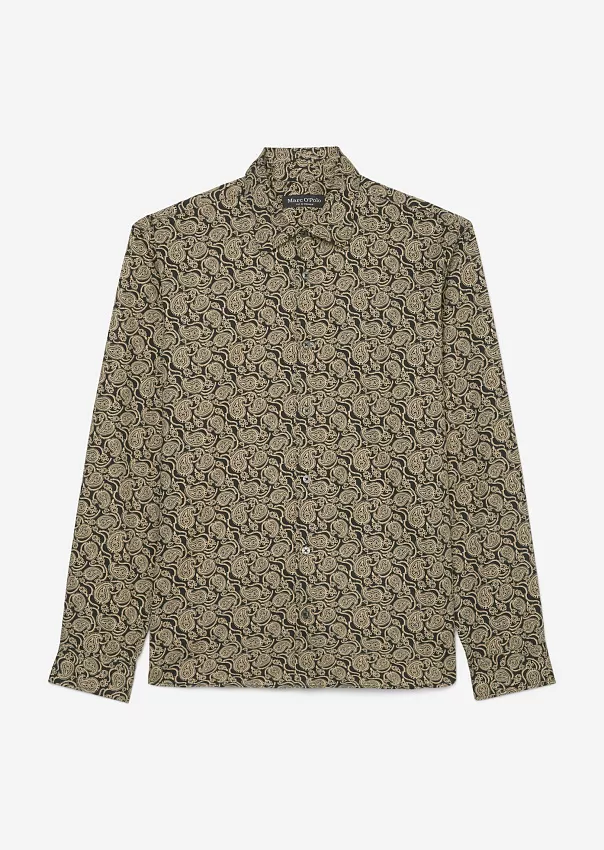 Рубашка с узором пейсли из органического хлопка Marc o'Polo - фото 6