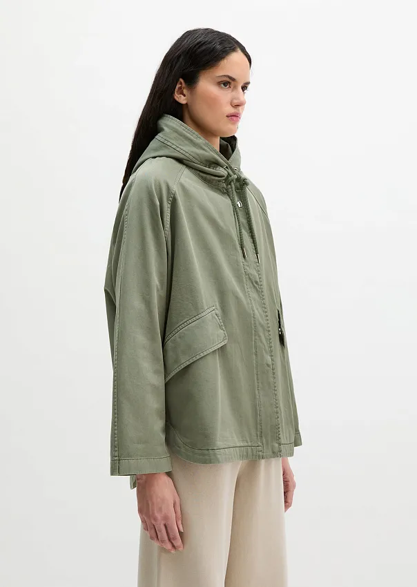 Куртка-кейп из хлопкового твила