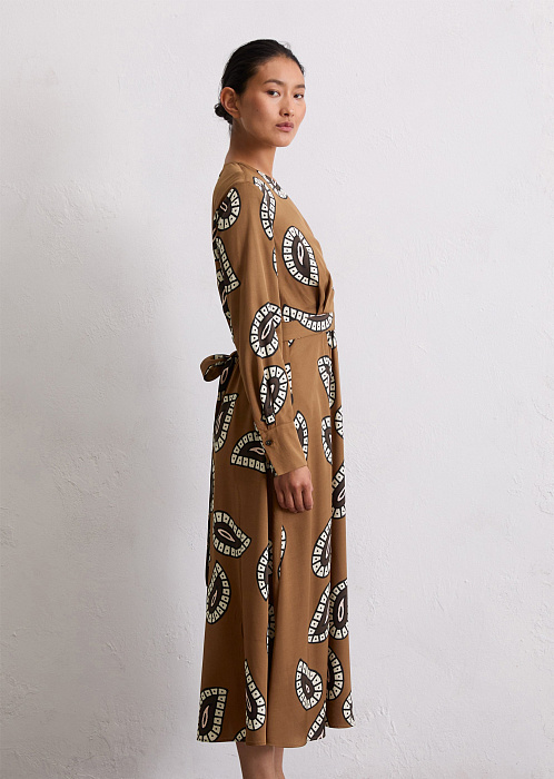 Платье-миди из чистой вискозы