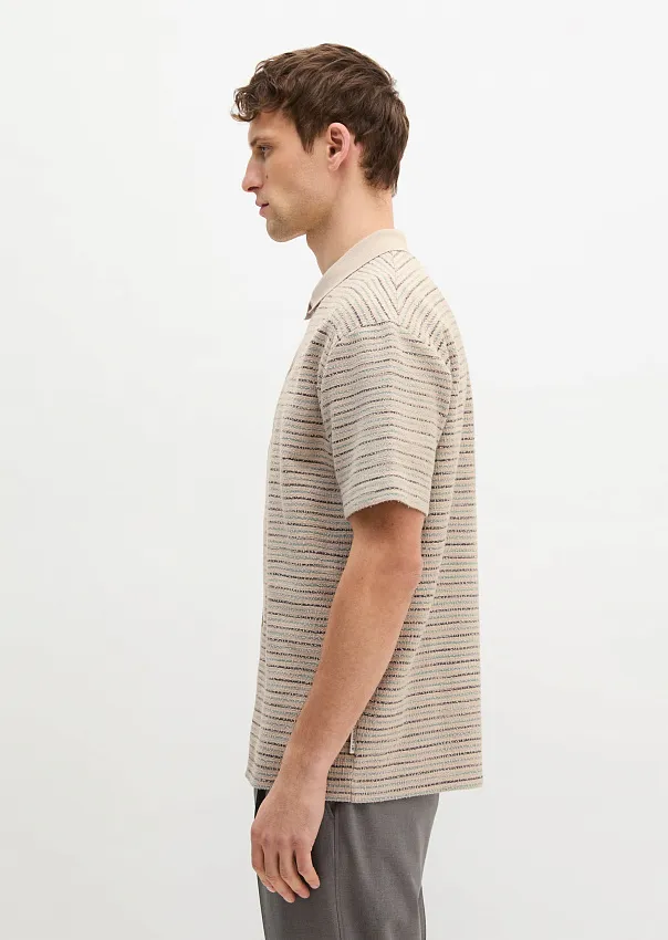 Рубашка из фактурного джерси