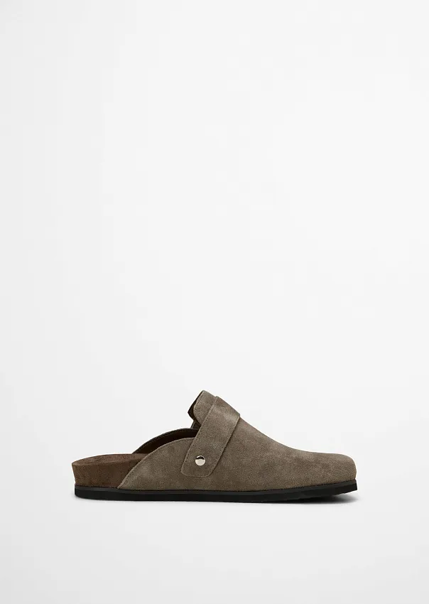 Сабо из натуральной замши
