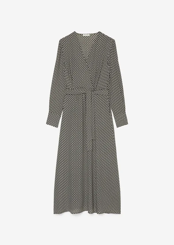 Платье на запах из купро-вискозы