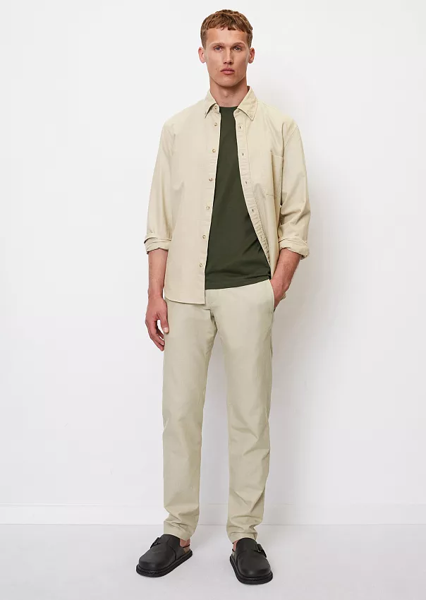 Зауженные брюки чиносы OSBY из смеси хлопка и льна Marc o'Polo - фото 1