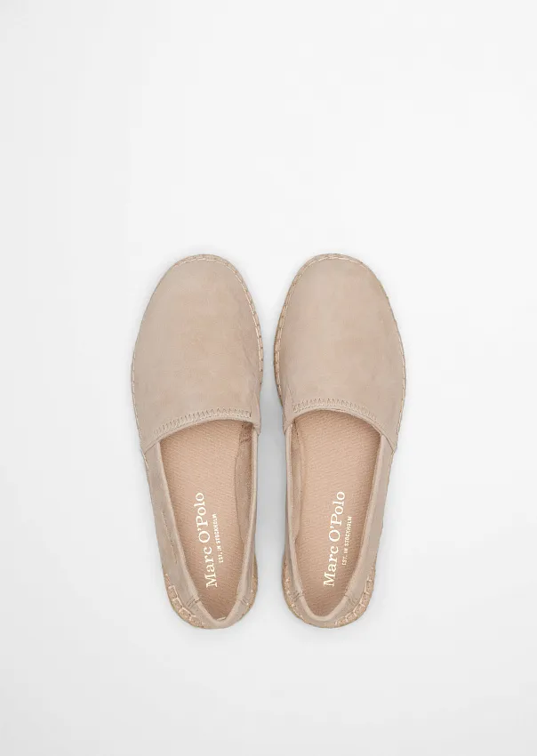 Эспадрильи из натуральной замши