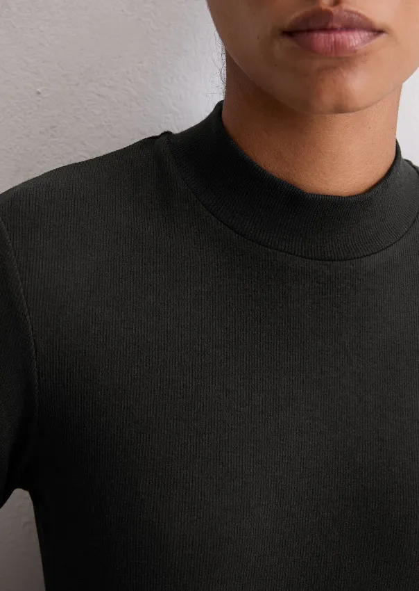 Лонгслив в рубчик из мягкого модала Marc o'Polo - фото 4