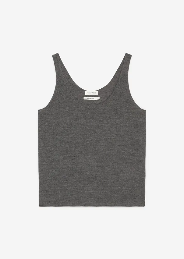 Трикотажный топ из мериносовой шерсти