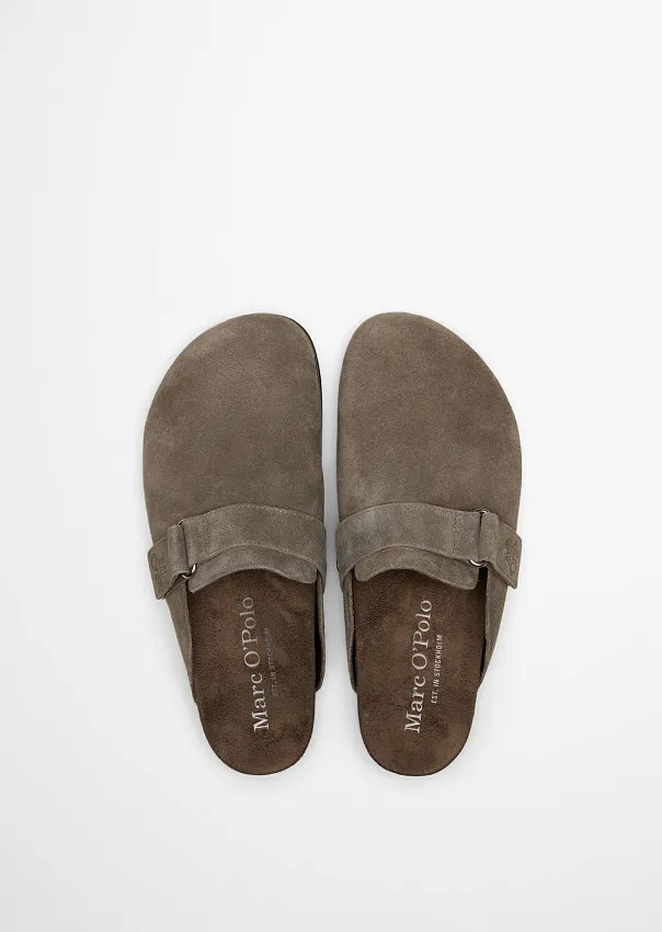 Сабо из натуральной замши
