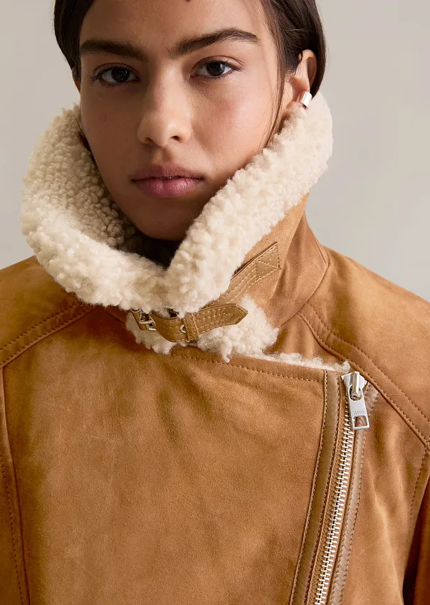 Куртка-авиатор из натуральной замши Marc o'Polo - фото 4