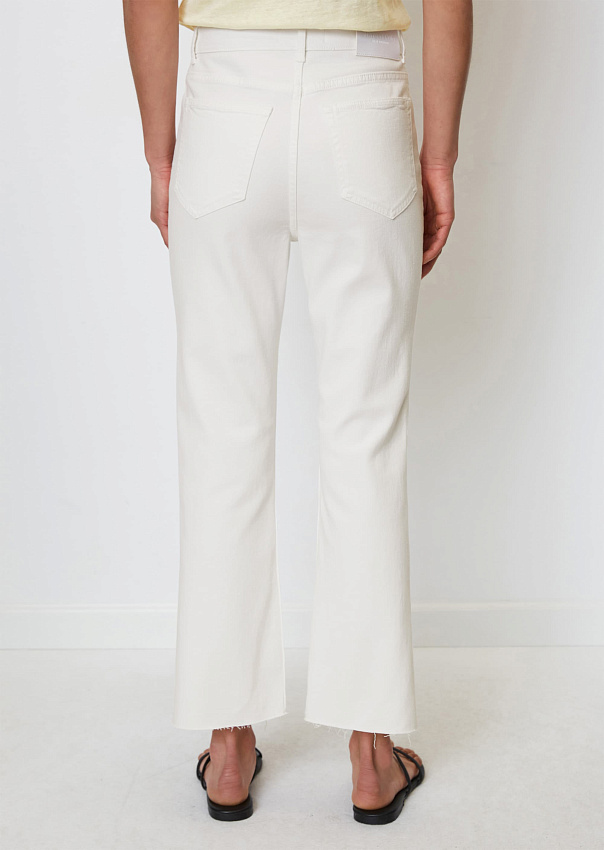 Белые расклешённые джинсы AHUS из эластичной смеси органического хлопка и лиоцелла Marc o'Polo - фото 2
