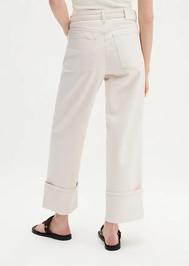 Джинсы широкие из органического хлопка и лиоцелла
