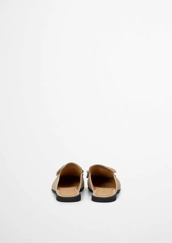 Мюли из натуральной замши