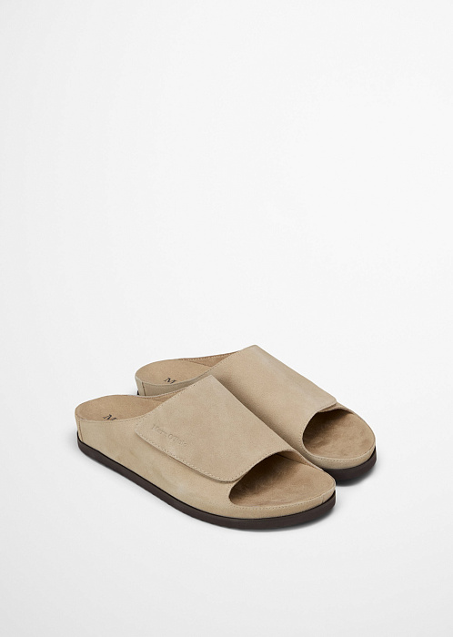 Сабо из натуральной замши
