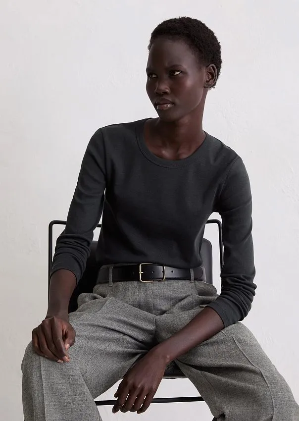 Лонгслив базовый из хлопка Marc o'Polo - фото 1