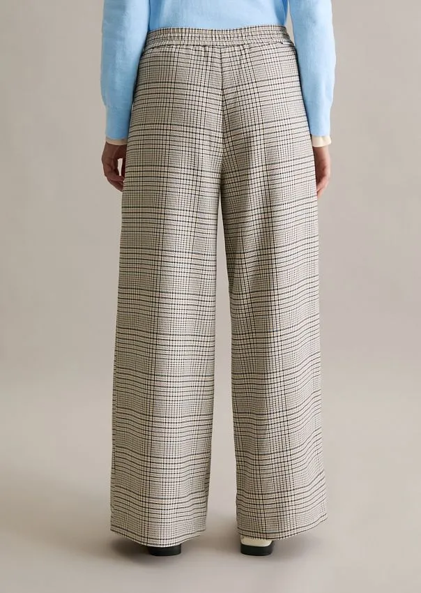 Брюки в клетку из переработанного полиэстера Marc o'Polo - фото 2