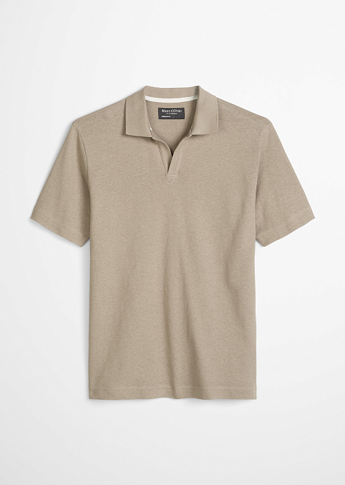 Поло из хлопка и льна
