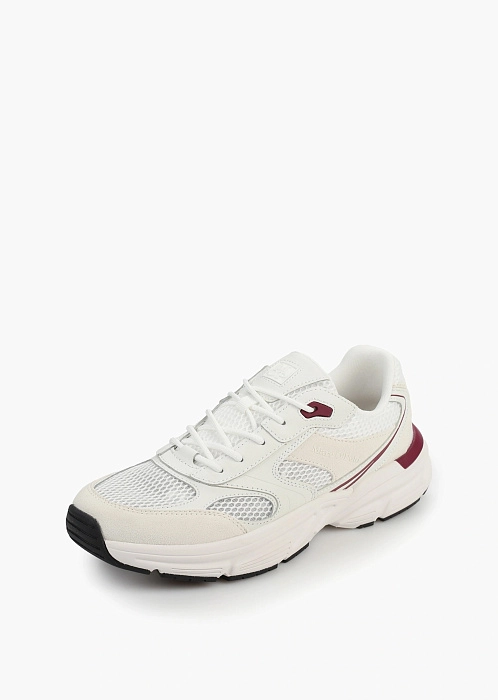 Кроссовки из натуральной кожи и переработанного полиэстера