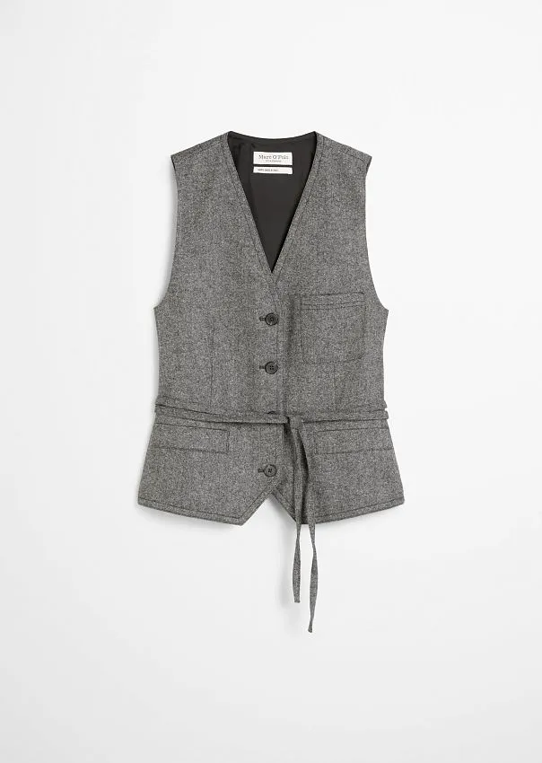Твидовый жилет из смесовой шерсти Marc o'Polo - фото 6