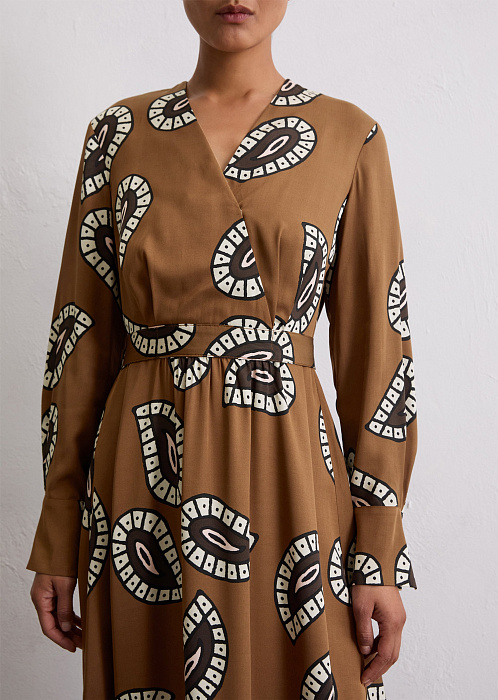 Платье-миди из чистой вискозы