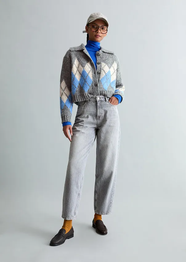 Кардиган жаккардовый с пушистой шерстью альпака Marc o'Polo - фото 1