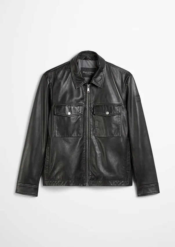 Куртка из натуральной кожи Marc o'Polo - фото 7