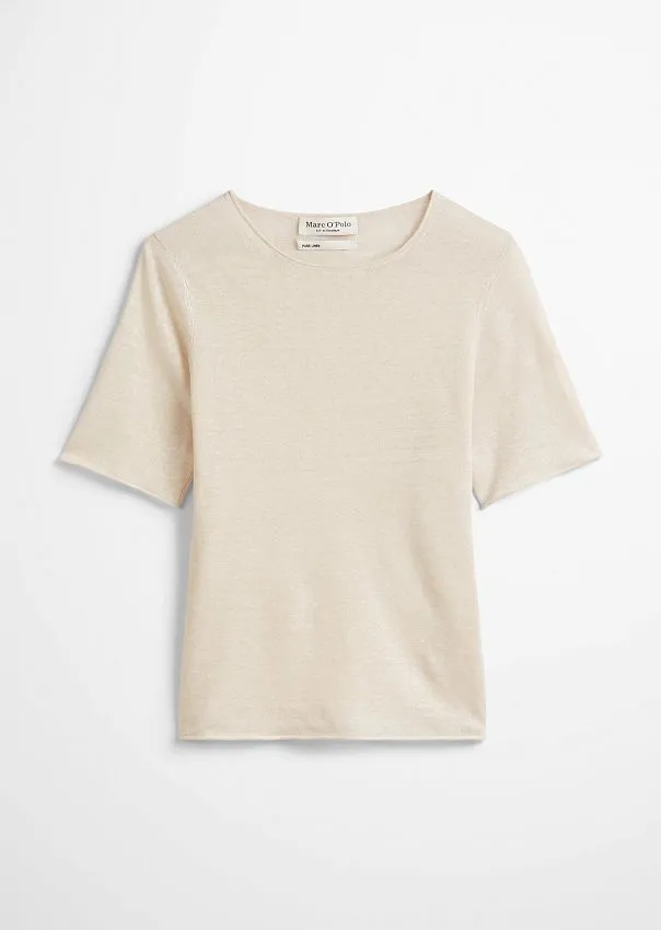 Джемпер с короткими рукавами из чистого льна Marc o'Polo - фото 6