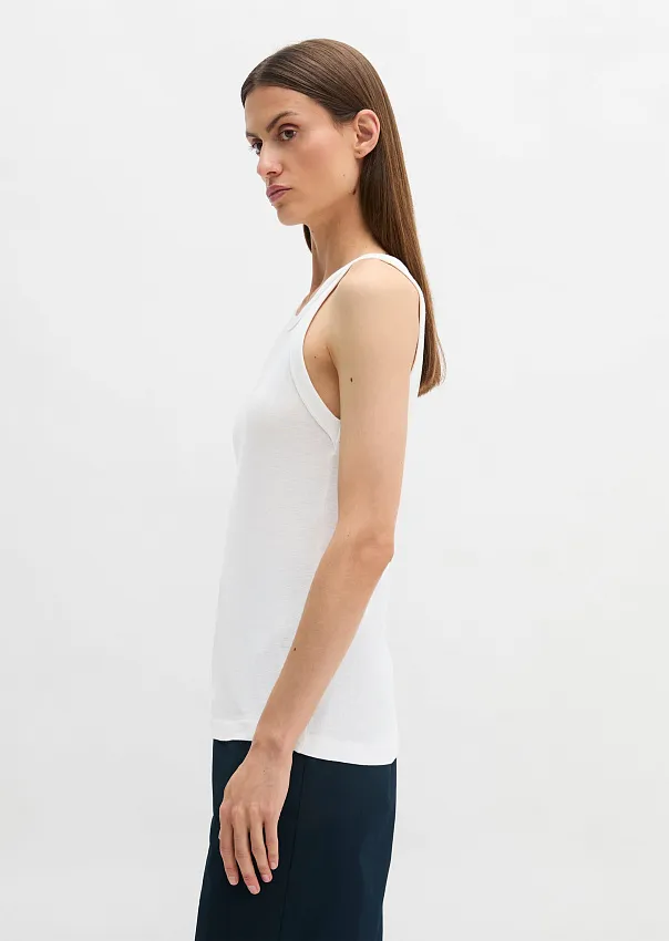 Топ в рубчик из органического хлопка