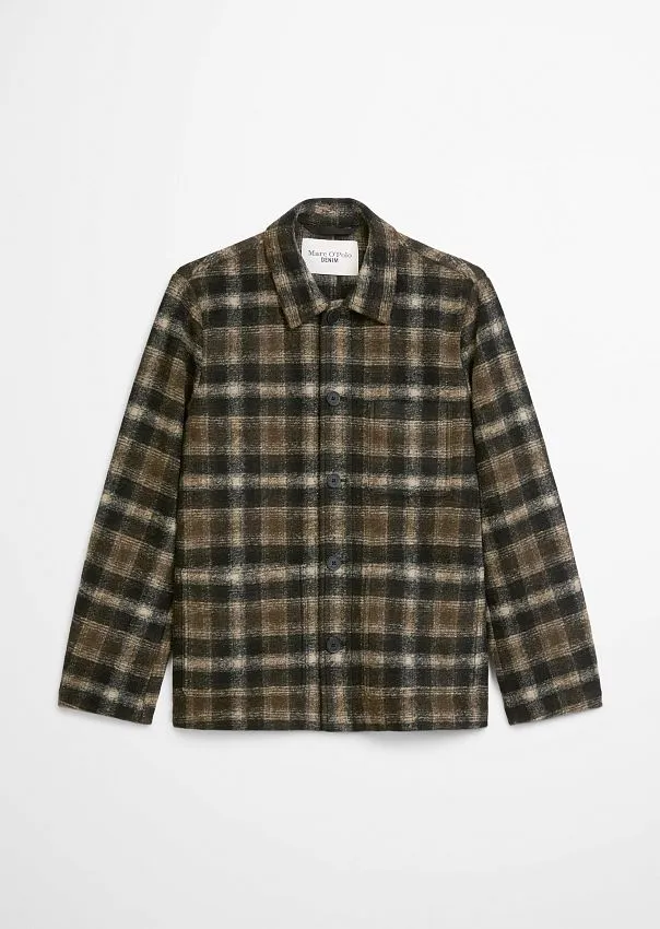 Куртка-рубашка из смесовой шерсти Marc o'Polo - фото 6