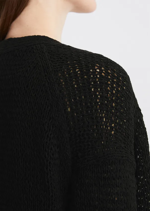 Кардиган из смесового хлопка